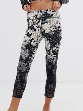 FP movement floral black and white leggings